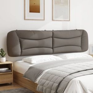 vidaXL Pernă pentru tăblie de pat, gri taupe, 200 cm, material textil imagine