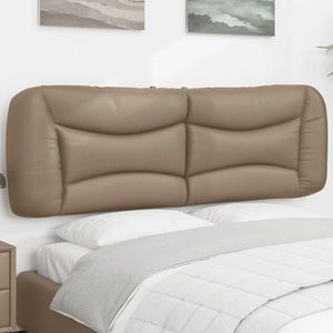 vidaXL Pernă pentru tăblie pat, cappuccino, 160 cm, piele artificială imagine