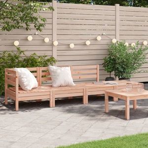 vidaXL Canapea de grădină cu 4 locuri, lemn masiv douglas imagine