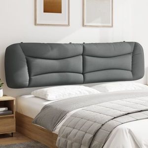 vidaXL Pernă tăblie de pat, gri deschis, 200 cm, material textil imagine
