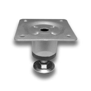 Picior metalic cilindric pentru mobilier H: 50 mm, Ø30 mm, finisaj aluminiu imagine