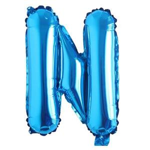 Balon in Forma de Litera N Teno®, metalizat, pentru Petreceri/Aniversari/Evenimente, rezistent, folie, albastru, 40 cm imagine