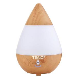 Difuzor Aromaterapie Teno®, 7 culori LED, lumini dinamice, buton on/off, capacitate 235ml, silentios, umidifica aerul, stejar deschis imagine