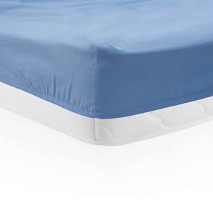 Cearceaf de pat cu elastic Heinner Home, 180x200 cm, bumbac, albastru imagine