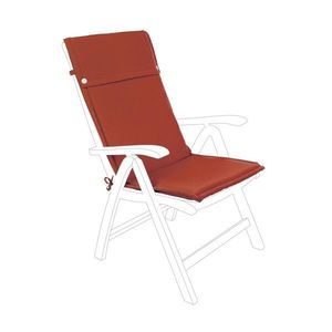 Perna pentru scaun de gradina cu spatar inalt Poly180, Bizzotto, 50 x 120 cm, poliester impermeabil, portocaliu inchis imagine