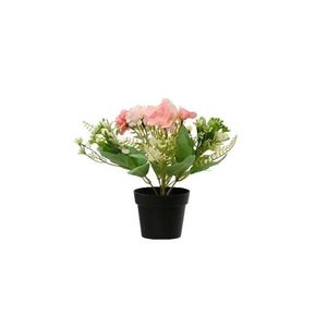 Floare artificiala in ghiveci Hydrangea, Decoris, Ø18 x 24 cm, poliester/plastic, roz imagine