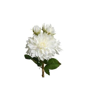 Floare artificiala Bouquet Dahlia, Decoris, 20 x 20 x 44 cm, poliester, alb imagine