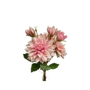 Floare artificiala Bouquet Dahlia, Decoris, 20 x 20 x 44 cm, poliester, roz imagine