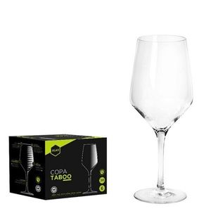 Set 6 pahare vin Taboo, Alar, 580 ml, sticla, transparent imagine