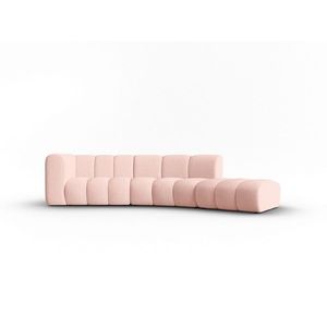 Canapea 5 locuri cotiera dreapta, Lupine, Micadoni Home, BL, 335x166x70 cm, poliester chenille, roz imagine