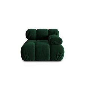 Modul canapea dreapta 1 loc, Bellis, Micadoni Home, BL, 94x94x63 cm, catifea, verde bottle imagine