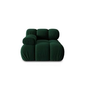 Modul canapea stanga 1 loc, Bellis, Micadoni Home, BL, 94x94x63 cm, catifea, verde bottle imagine