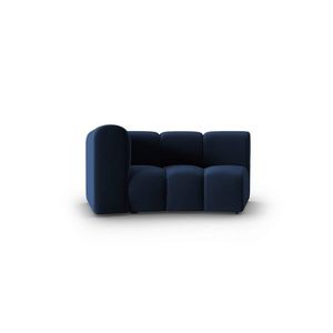 Modul canapea stanga 1.5 locuri, Lupine, Micadoni Home, BL, 171x87x70 cm, catifea, albastru regal imagine