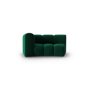 Modul canapea stanga 1.5 locuri, Lupine, Micadoni Home, BL, 171x87x70 cm, catifea, verde bottle imagine