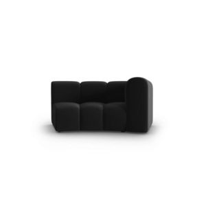 Modul canapea dreapta 1.5 locuri, Lupine, Micadoni Home, BL, 171x87x70 cm, catifea, negru imagine