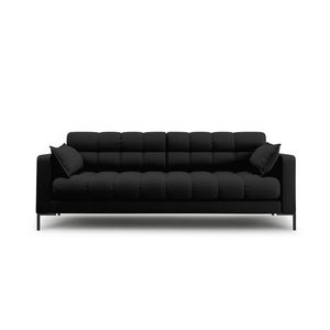 Canapea 3 locuri, Mamaia, Micadoni Home, BL, 177x92x75 cm, tesatura tip twill, negru imagine