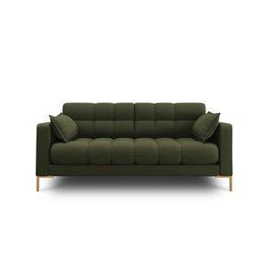 Canapea 2 locuri, Mamaia, Micadoni Home, GL, 152x92x75 cm, tesatura tip twill, verde imagine