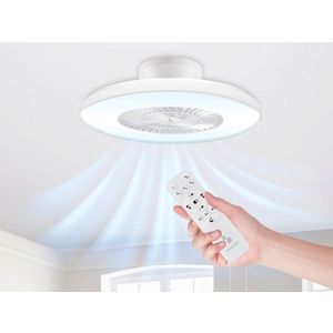Ventilator de tavan cu lumina LED Beper, 40 W, alb imagine