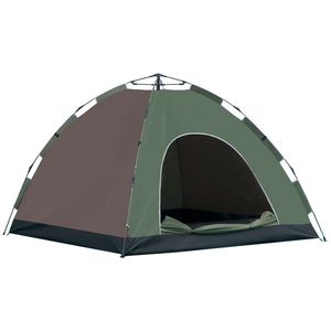 Cort pentru Camping Pop-Up Outsunny, 4 Persoane cu Geanta pentru Transport 210x210x135cm | Aosom RO imagine