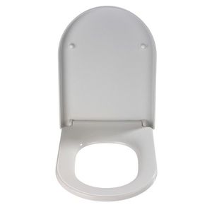 Capac de toaleta cu sistem automat de coborare, Wenko, Premium Palma, 34.5 x 45.5 cm, duroplast imagine