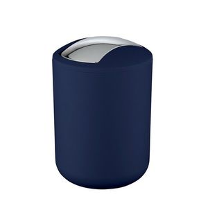 Cos de gunoi cu capac batant, Wenko, Brasil S, 2 L, plastic, albastru inchis imagine