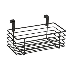 Suport depozitare pentru dulap, Wenko, Small Black, 24 x 11.5 x 15 cm, metal/plastic, negru imagine