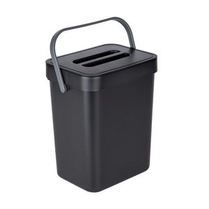 Cos de gunoi, Wenko, Tago, 5 L, 21 x 17 x 24.5 cm, polipropilena, negru imagine