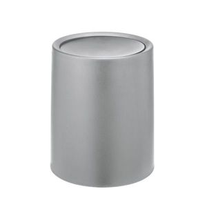 Cos de gunoi cu capac batant, Wenko, Atri, 6 L, 21 x 25.5 x 21 cm, polipropilena, gri imagine