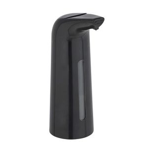 Dozator automat pentru sapun/dezinfectant, Wenko, Larino, 400 ml, 9 x 9 x 22.5 cm, plastic, negru imagine