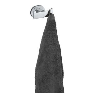 Suport prosoape de baie, Wenko, UV-Loc, Maribor, 9 x 5 x 5.5 cm, metal, gri/negru imagine