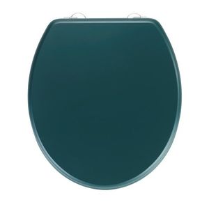 Capac de toaleta, Wenko, Prima, 37 x 41 m, mdf, verde inchis mat imagine
