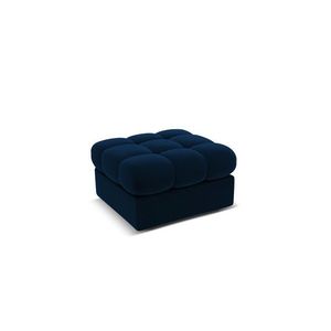 Taburet, Justin, Micadoni Home, BL, 60x60x38 cm, catifea, albastru regal imagine