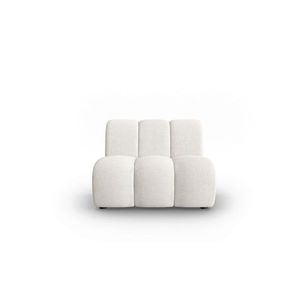 Modul canapea 1 loc fara cotiere, Lupine, Micadoni Home, BL, 90x87x70 cm, poliester chenille, alb imagine