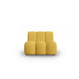Modul canapea 1 loc fara cotiere, Lupine, Micadoni Home, BL, 90x87x70 cm, poliester chenille, galben imagine