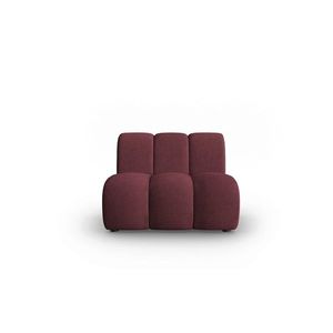 Modul canapea 1 loc fara cotiere, Lupine, Micadoni Home, BL, 90x87x70 cm, poliester chenille, bordo imagine