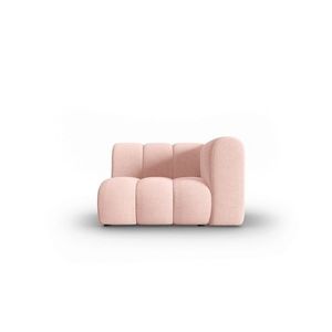 Modul canapea dreapta 1 loc, Lupine, Micadoni Home, BL, 114x87x70 cm, poliester chenille, roz imagine