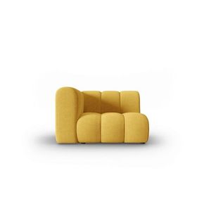 Modul canapea stanga 1 loc, Lupine, Micadoni Home, BL, 114x87x70 cm, poliester chenille, galben imagine