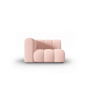 Modul canapea stanga 1 loc, Lupine, Micadoni Home, BL, 114x87x70 cm, poliester chenille, roz imagine