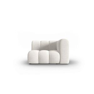 Modul canapea dreapta 1 loc, Lupine, Micadoni Home, BL, 114x87x70 cm, poliester chenille, alb imagine