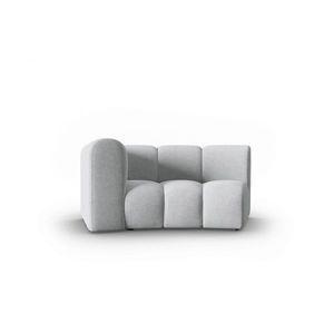 Modul canapea stanga 1.5 locuri, Lupine, Micadoni Home, BL, 171x87x70 cm, poliester chenille, gri deschis imagine