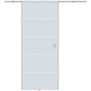 HOMCOM usa glisanta sticla cu sina, 90x205x0.8 cm | AOSOM RO imagine