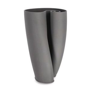 Vaza Maeli, Bizzotto, 20 x 23 x 33.5 cm, ceramica imprimata 3D, interior rezistent la apa, gri imagine