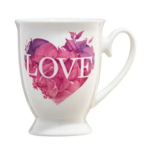 Cana model inima roz Love Letters, Ambition, 300 ml, portelan, multicolor imagine