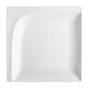 Farfurie adanca Monaco, Ambition, 22.4x22.2x3.1 cm, portelan, alb imagine