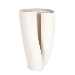 Vaza Maeli, Bizzotto, 20 x 23 x 33.5 cm, ceramica imprimata 3D, interior rezistent la apa, bej imagine