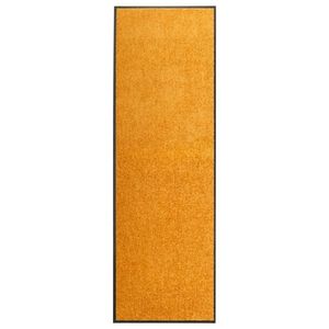 vidaXL Covoraș de ușă lavabil, portocaliu, 60 x 180 cm imagine