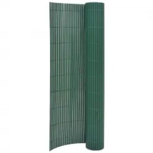 vidaXL Gard pentru grădină cu 2 fețe, verde, 110x500 cm imagine