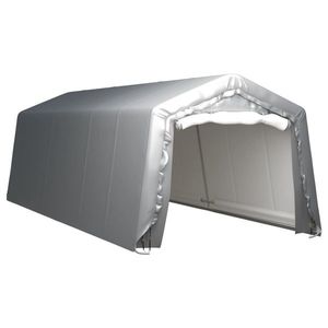 vidaXL Cort de depozitare, gri, 300x750 cm, oțel imagine