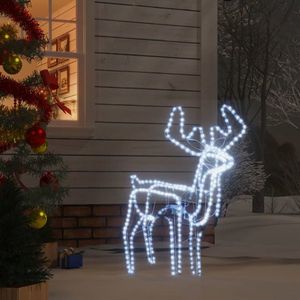 vidaXL Figurină ren de Crăciun, pliabilă, 192 LED-uri alb rece imagine