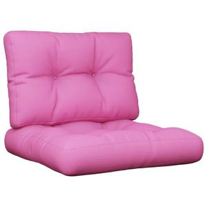 vidaXL Perne de paleți, 2 buc., roz, material textil imagine